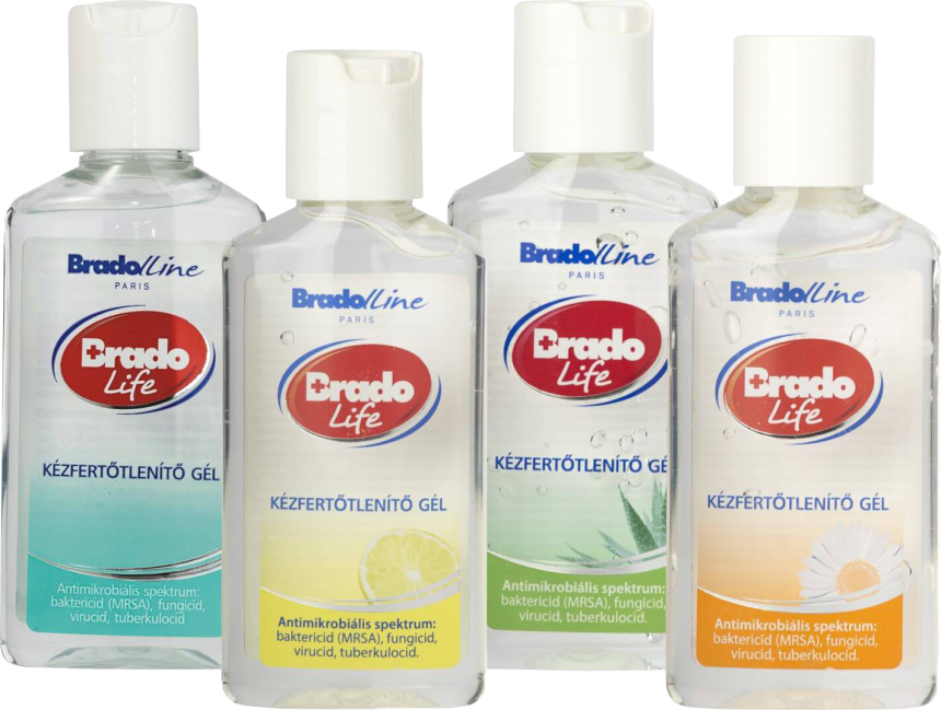 BradoLife 50 ml kézfertőtlenítő gél
