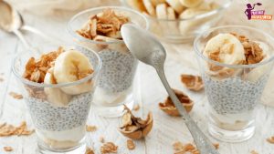 Banános chia pudding