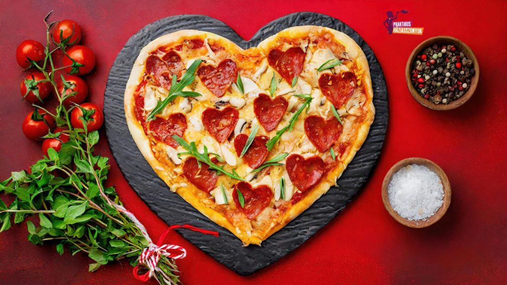 Szív alakú pizza