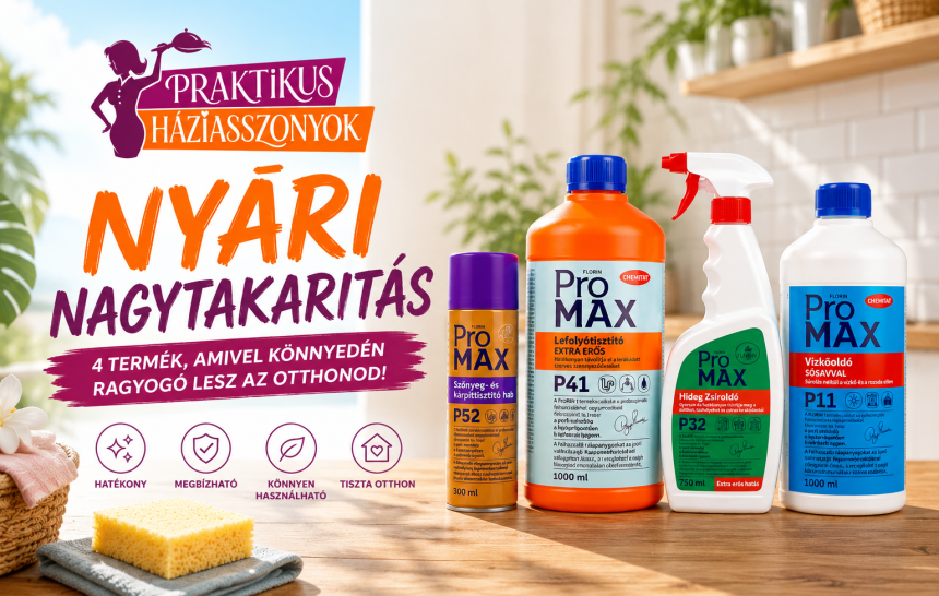 Nyári nagytakarítás egyszerűen – 4 tisztítószer, amellyel ragyogó lesz az otthonod