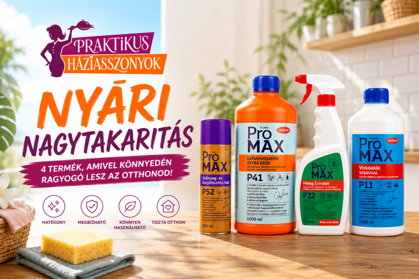 Nyári nagytakarítás egyszerűen – 4 tisztítószer, amellyel ragyogó lesz az otthonod