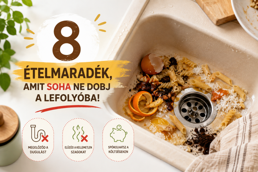8 ételmaradék, amit soha ne dobj a lefolyóba