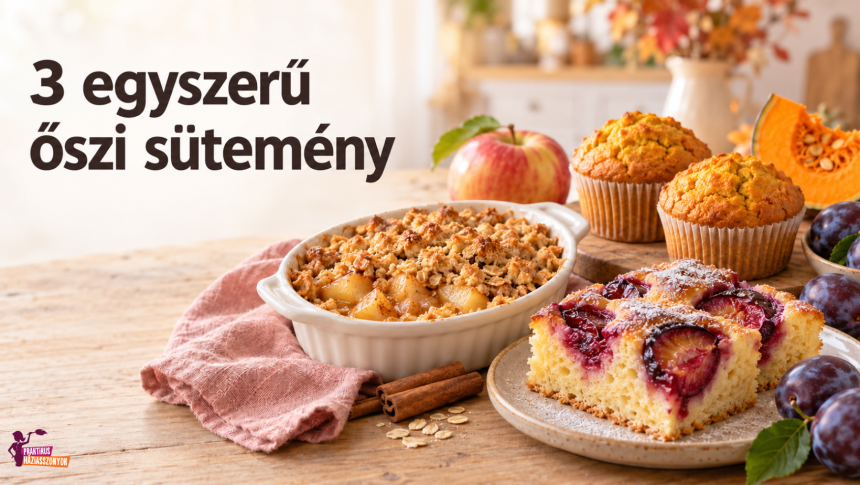 3 egyszerű őszi sütemény recept